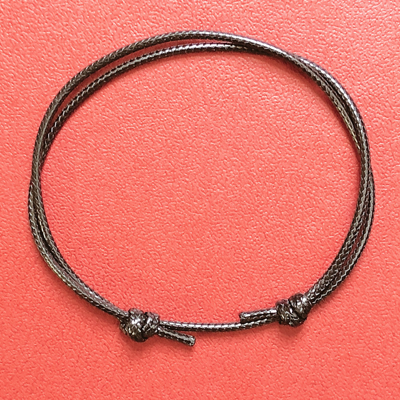 HTZZY Noi glezne simple lucrate manual, frânghie reglabilă, brățară de gleznă norocoasă, accesorii pentru picioare pentru fete, femei, bijuterii de modă