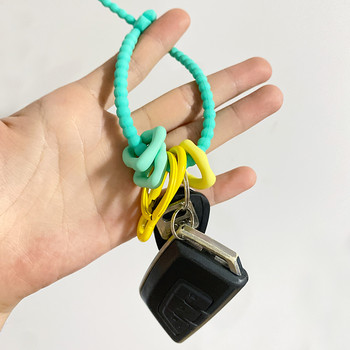 Χαριτωμένο Macaron Έγχρωμη τσάντα σιλικόνης Δώρα Μπρελόκ με λουράκι Μπρελόκ Μπρελόκ Μπρελόκ Μπρελόκ Αλυσίδες για Κλειδιά Αυτοκινήτου Δώρα κοσμημάτων