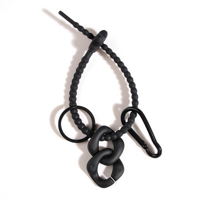 Drăguț macaron culoare silicon cravate geantă breloc curea rafinat lanț chei lanț cu legături chei pentru chei de mașină bijuterii cadouri