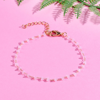 Brățară cu lanțuri de modă pe picior, la modă, cristal, perle, piatră, gleznele de inimă pentru femei, lanțuri de plajă boho de vară, bijuterii pentru picioare