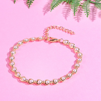 Brățară cu lanțuri de modă pe picior, la modă, cristal, perle, piatră, gleznele de inimă pentru femei, lanțuri de plajă boho de vară, bijuterii pentru picioare