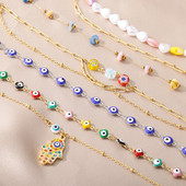 Evil Eye bokaláncok női rozsdamentes acél Hamsa kézi bokalánc láb karkötő Boho ékszerek nyári strand kiegészítők ajándék 2022