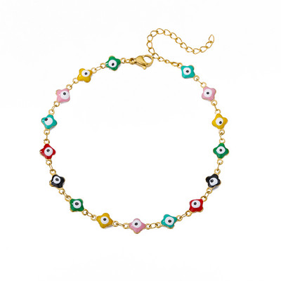 Evil Eye bokaláncok női rozsdamentes acél Hamsa kézi bokalánc láb karkötő Boho ékszerek nyári strand kiegészítők ajándék 2022