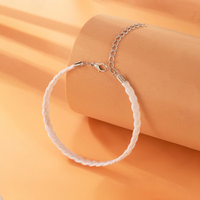 docona Set de glezne cu țesătură boemă colorată pentru femei, material etnic cu mai multe straturi, frânghie, glezne, bijuterii de petrecere pentru fete, comerț cu ridicata 9081