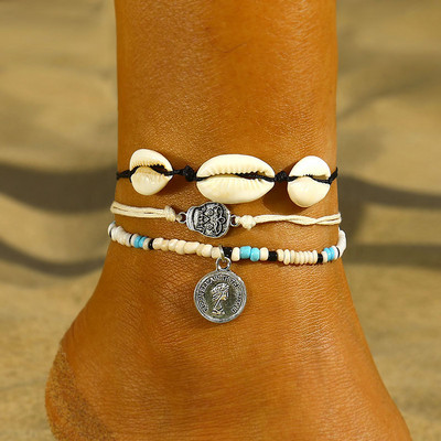 KINFOLK Boemske narukvice za gležanj za žene Boemski remen za gležanj Nakit za plažu Ljetna plaža Narukvica za bosu nogu Gležanj na nozi 2023.