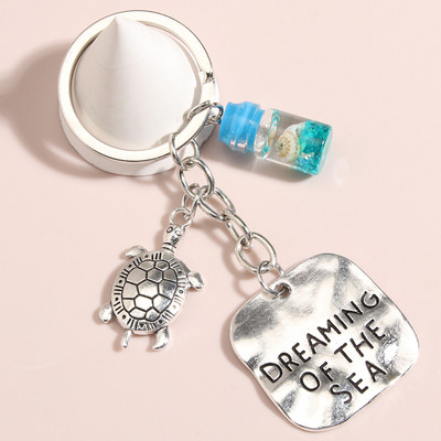 Breloc Sandbeach Shell Steaua de Mare Sirenă Broasca Testoasă Breloc Conch Drift Bottle Breloc Cadouri de mare pentru femei Bărbați Bijuterii lucrate manual