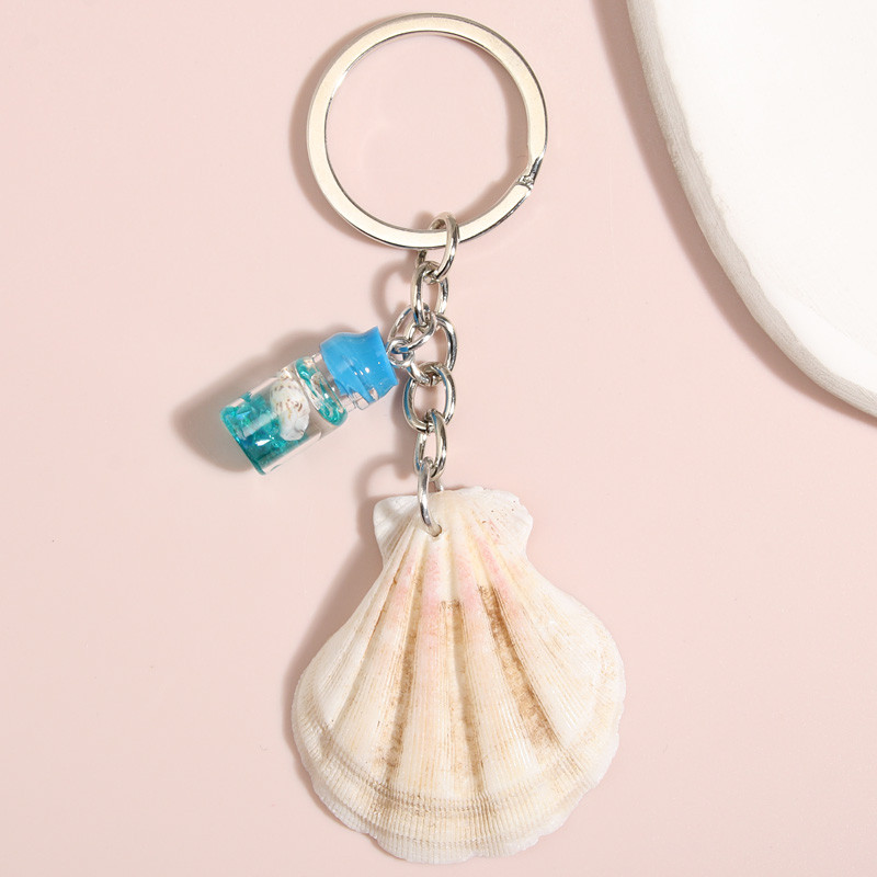Breloc Sandbeach Shell Steaua de Mare Sirenă Broasca Testoasă Breloc Conch Drift Bottle Breloc Cadouri de mare pentru femei Bărbați Bijuterii lucrate manual