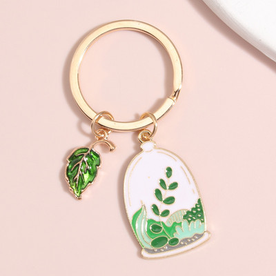 Breloc drăguț, trandafir, flori, frunze, măr, plante, breloc de poveste, lanțuri de chei, cadouri pentru femei, bărbați, accesoriu pentru geantă, bijuterii