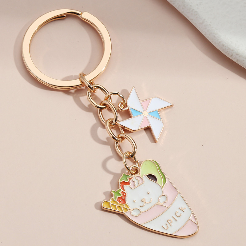 Breloc cu mâncare drăguț Cârnați Ou Tort Înghețată Ceai din lapte Perle Breloc Ceaiul de după-amiază Breloc pentru femei Cadouri Bijuterii lucrate manual