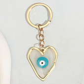 Breloc cu email punk Breloc cu ochi Brelocuri inimă Cadouri de suvenir pentru femei Bărbați Accesoriu geantă Cay Keys DIY Bijuterii simple