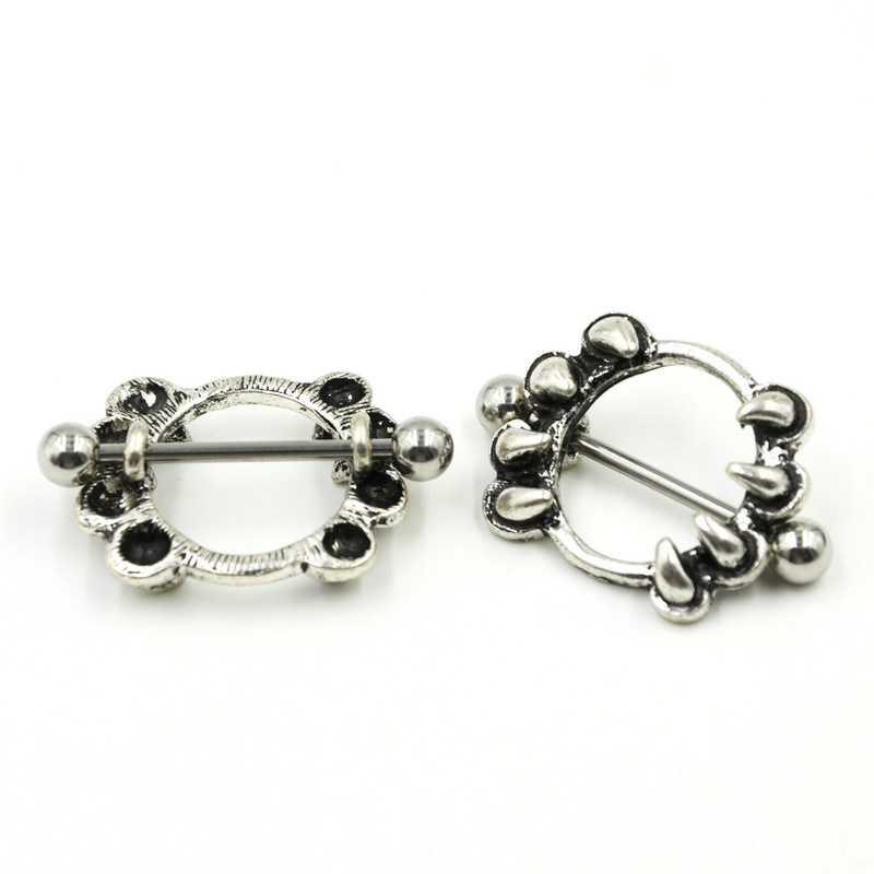 Piercing do bradavky s činkou, činka, chirurgická oceľ, 14G, piercing do bradavky, náušnice, náušnice, šperky pre ženy