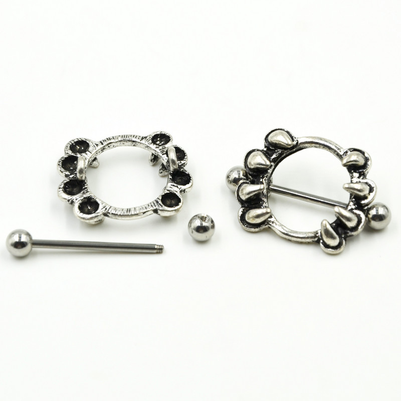 Piercing do bradavky s činkou, činka, chirurgická oceľ, 14G, piercing do bradavky, náušnice, náušnice, šperky pre ženy