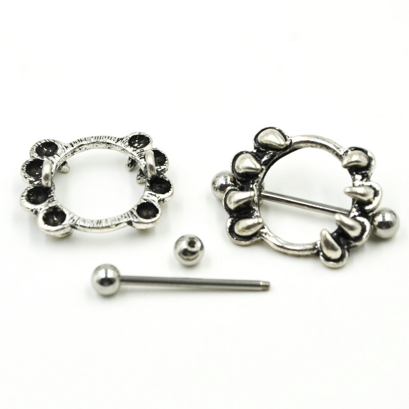 Piercing do bradavky s činkou, činka, chirurgická oceľ, 14G, piercing do bradavky, náušnice, náušnice, šperky pre ženy