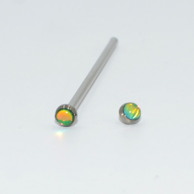 1 buc Film de titan Flash Bling Industrial Barbell ureche Tragus Helix Piercing urechi șurub interior cu ax din oțel chirurgical 14gX38mm