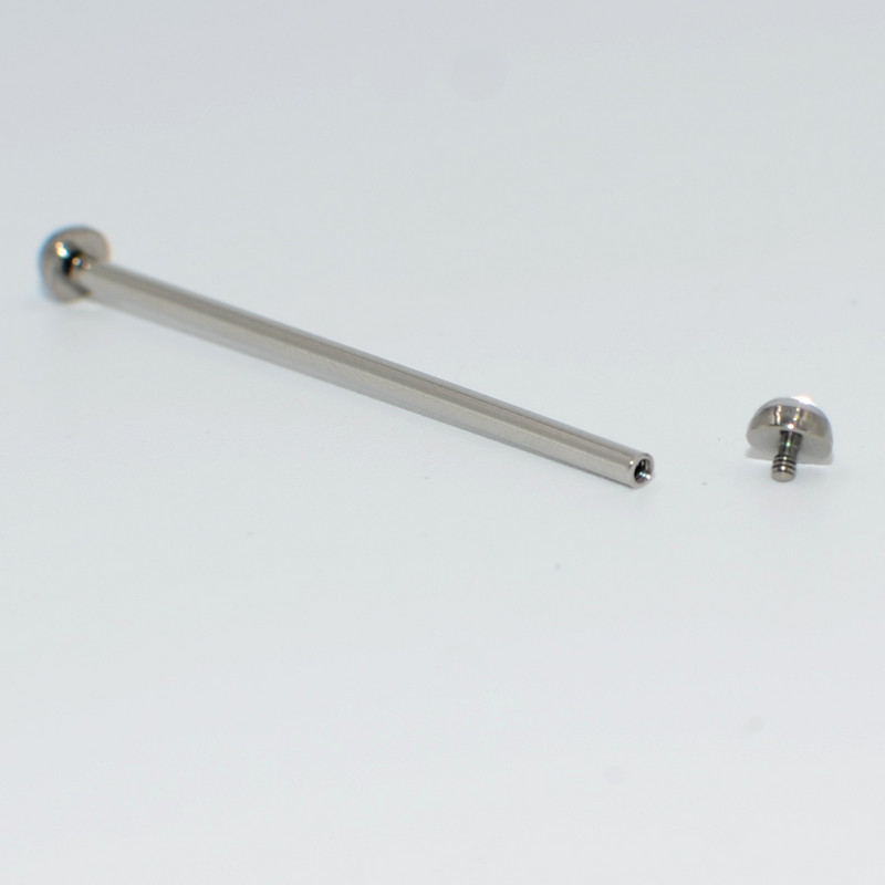 1 buc Film de titan Flash Bling Industrial Barbell ureche Tragus Helix Piercing urechi șurub interior cu ax din oțel chirurgical 14gX38mm