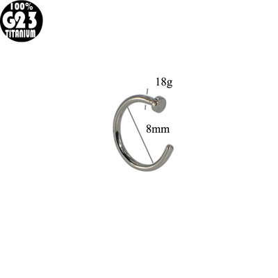 1 ks titánové dámske krúžky na pery, lekársky krúžok do nosa, falošný krúžok do nosa, piercing do septa, klip na ústa, falošný piercing do tela, klip na krúžky