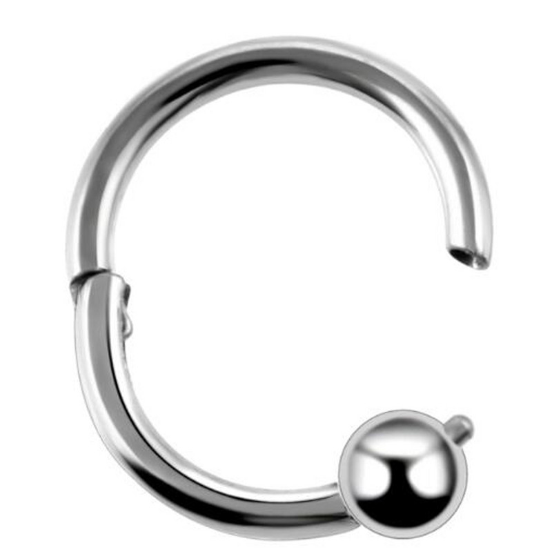 1 buc. Inele cu balamale cu segment de oțel 16G cu piercing de cristal Nariz Septum Clicker Labret Inele Cercei pentru nas Piercing Bijuterii pentru corp