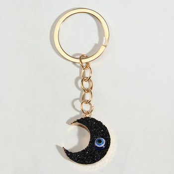 Μπρελόκ New Moon Meniscus Eye Keychains Resin Souvenir Δώρα για Γυναίκες Άνδρες Cay Keys DIY Χειροποίητα απλά πανκ κοσμήματα