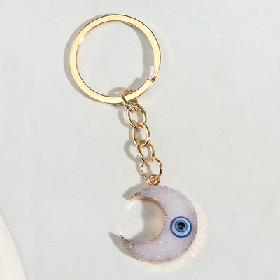 Prívesok na kľúče s meniskusovým okom, živicové prívesky na kľúče, suvenírové darčeky pre ženy a mužov, kľúče od Cay, ručne vyrobené jednoduché punkové šperky.