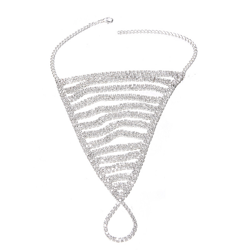 Bijuterii de mireasă desculțe, bijuterii de mireasă, de cristal, de modă, cu degete de la picioare, pentru femei, lanț pentru picioare de vară boeme