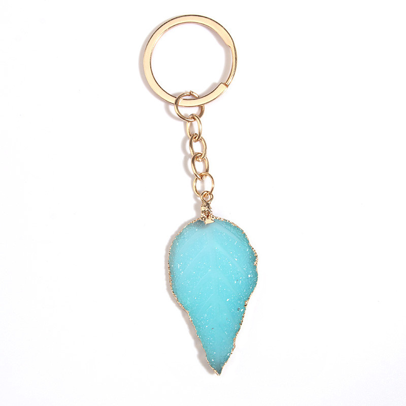 Breloc cu frunze noi, cu frunze de copac, breloc din rășină, cadouri de suvenir pentru femei, bărbați, chei cay, bijuterii simple, lucrate manual, DIY