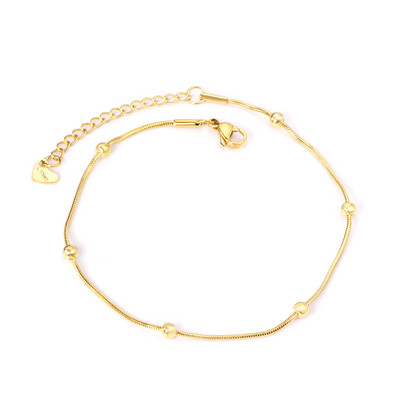 LUXUKISSKIDS Boho narukvice za gležnjeve Narukvice za žene Vodootporni nakit od nehrđajućeg čelika na nozi Noga Narukvica za gležanj Pozlaćeni trendi darovi Novo