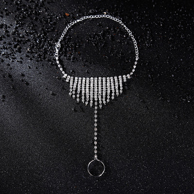 Mireasa cu strasuri gleznele cu flori pentru femei, la moda, farmec inel pentru picioare, bratara Tobillera pe picior, ciucuri, bijuterii pentru picior de plaja.