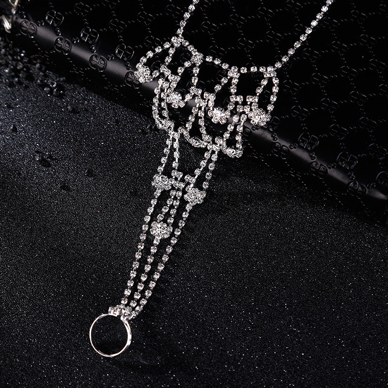 Mireasa cu strasuri gleznele cu flori pentru femei, la moda, farmec inel pentru picioare, bratara Tobillera pe picior, ciucuri, bijuterii pentru picior de plaja.