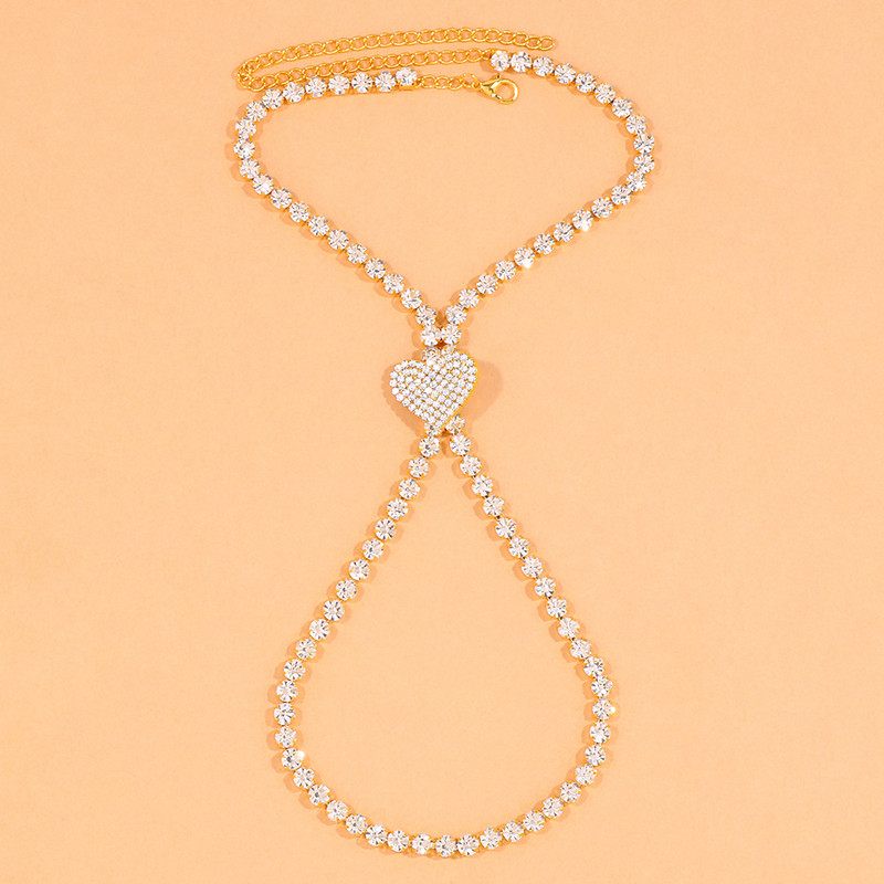 Brățară de gleznă cu toc înalt în cruce de inimă, talpă înfășurată, bijuterii pentru picior de modă pentru femei, cadou cu lanț de pantofi pentru picior cu stras