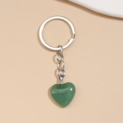 5 farieb Srdce Prírodný krištáľ Kremeň Kameň Kľúčenka Láska Kľúčenka pre ženy Dievčatá Kabelka Doplnok DIY Ručne vyrobené šperky