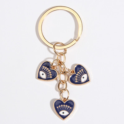 Punková smaltovaná kľúčenka s okom a mihalnicami, okrúhle kľúčenky, suvenírové darčeky pre ženy, mužov, kabelky, doplnky, DIY, jednoduché šperky