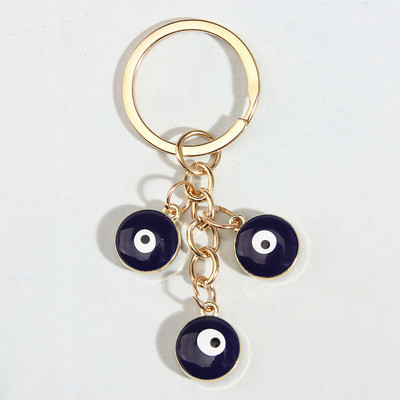Punková smaltovaná kľúčenka s okom a mihalnicami, okrúhle kľúčenky, suvenírové darčeky pre ženy, mužov, kabelky, doplnky, DIY, jednoduché šperky