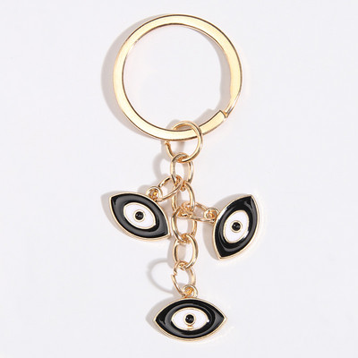 Punková smaltovaná kľúčenka s okom a mihalnicami, okrúhle kľúčenky, suvenírové darčeky pre ženy, mužov, kabelky, doplnky, DIY, jednoduché šperky