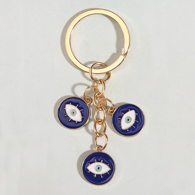 Punková smaltovaná kľúčenka s okom a mihalnicami, okrúhle kľúčenky, suvenírové darčeky pre ženy, mužov, kabelky, doplnky, DIY, jednoduché šperky
