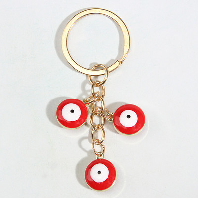 Punková smaltovaná kľúčenka s okom a mihalnicami, okrúhle kľúčenky, suvenírové darčeky pre ženy, mužov, kabelky, doplnky, DIY, jednoduché šperky