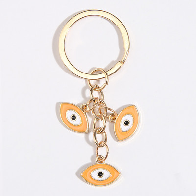 Punková smaltovaná kľúčenka s okom a mihalnicami, okrúhle kľúčenky, suvenírové darčeky pre ženy, mužov, kabelky, doplnky, DIY, jednoduché šperky
