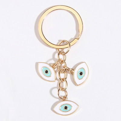 Punková smaltovaná kľúčenka s okom a mihalnicami, okrúhle kľúčenky, suvenírové darčeky pre ženy, mužov, kabelky, doplnky, DIY, jednoduché šperky
