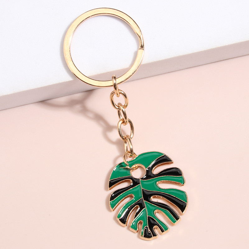 Krásny farebný prívesok na kľúče s listami, smaltované prívesky na kľúče, darčeky pre priateľstvo pre ženy, mužov, kabelky, doplnky, DIY šperky