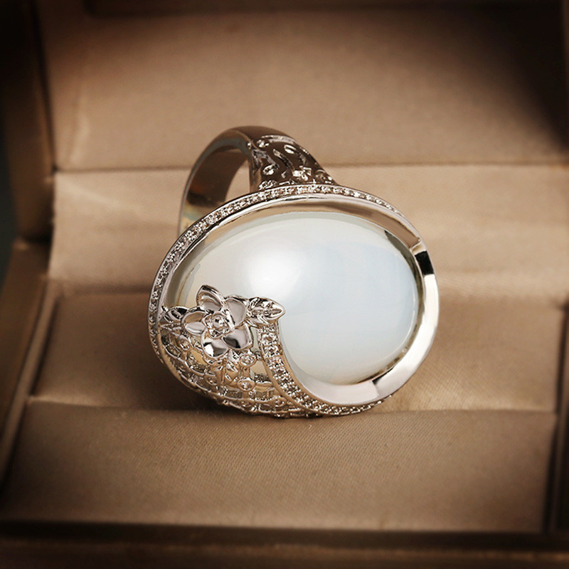 NAUJAS Prabangus vintažinis graviravimas Tian Yu kiaušinių makaronų poros žiedas moterims ovalus pilnas deimantinis Valentino dienos dovanų papuošalų didmeninė prekyba