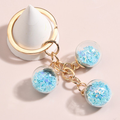 Nový dizajn šperkov, kľúčenka s farebným pentagramom, sklenenými korálkami, kľúčenka s hviezdou pre ženy a mužov, ručne vyrobené šperky.