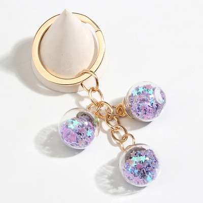 Nový dizajn šperkov, kľúčenka s farebným pentagramom, sklenenými korálkami, kľúčenka s hviezdou pre ženy a mužov, ručne vyrobené šperky.