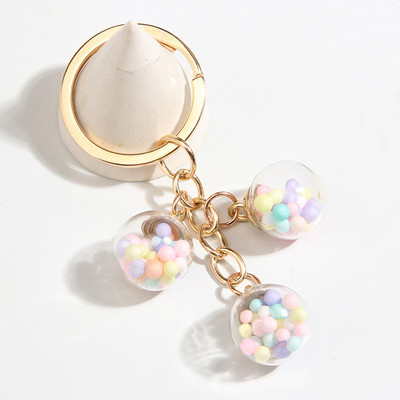 Nový dizajn šperkov, kľúčenka s farebným pentagramom, sklenenými korálkami, kľúčenka s hviezdou pre ženy a mužov, ručne vyrobené šperky.