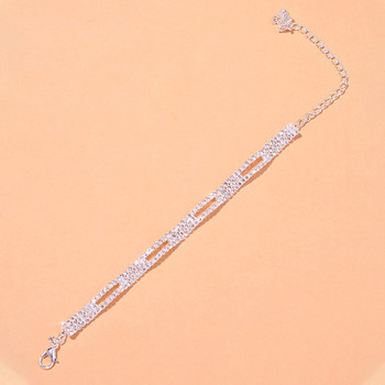 Stonefans Summer Beach Rhinestone Hollow Anklet Chain for Women Fashion Crystal Simple Anklet Гривна Foot Leg Chain Бижута
