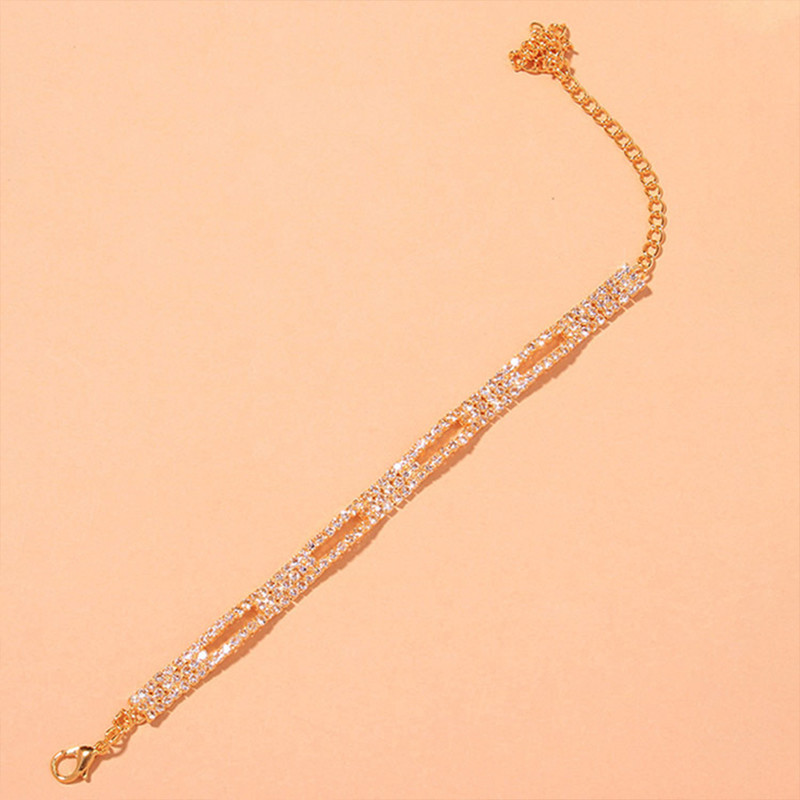 Stonefans Letné plážové kamienkové duté retiazky na členok pre ženy Módne krištáľové jednoduché náramky na členok na nohy a nohu Šperky