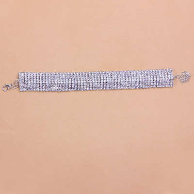 Stonefans Fashion Multi Strat Crystal Rhinestone Lanț de gleznă pentru femei Sunmmer Beach Lanț de gleznă pentru picioare Bijuterii cu ridicata