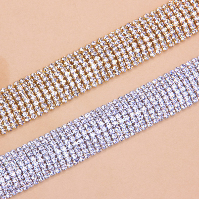 Stonefans Fashion Multi Strat Crystal Rhinestone Lanț de gleznă pentru femei Sunmmer Beach Lanț de gleznă pentru picioare Bijuterii cu ridicata