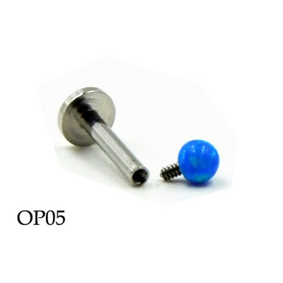 1 buc. Inel pentru buze alb Fire&Sonw Opal, din oțel, cu filet intern, pentru cercei labret, bijuterii pentru piercing pentru buze pentru cartilajul tragus 16g