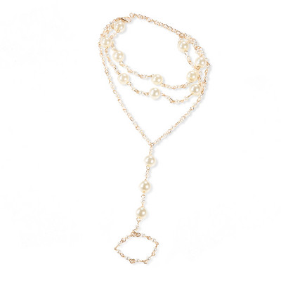 1 bucată de perle gleznă boemă cu mai multe straturi ciucuri aur gleznă gleznă doamnelor sexy sandale accesorii bijuterii de plajă cu ridicata