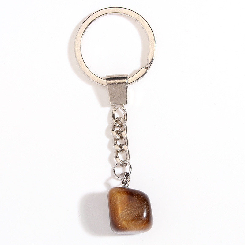 Design nou de bijuterii Breloc Neregularitate Pietra Breloc Cadouri de suvenir pentru femei Bărbați Accesoriu geantă Chei de mașină Bijuterii DIY