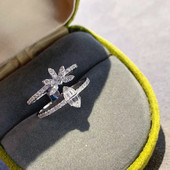 NOUA Tendință Super Flash, flori cu trei straturi, ovale, cuplu cu diamante, pentru femei, geometric, cadou de logodnă, bijuterii de petrecere